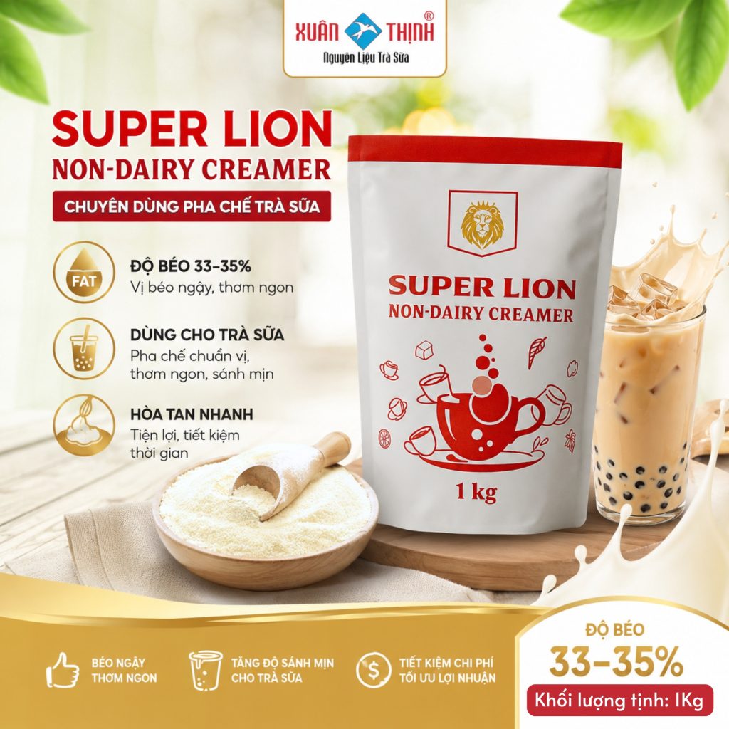 Bột Pha Trà Sữa Super Lion 1kg