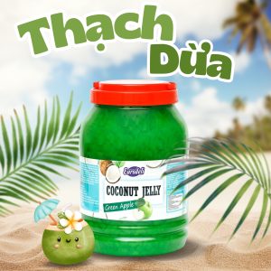 Thạch Dừa Táo Xanh Eurodeli